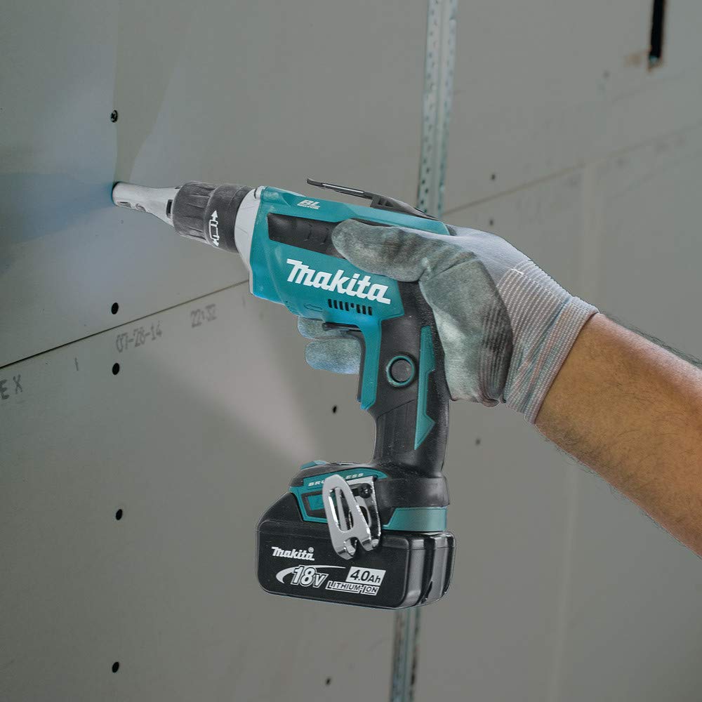 Makita XSF03Z delivers 0-4,000 RPM for drywall and framing versatility.