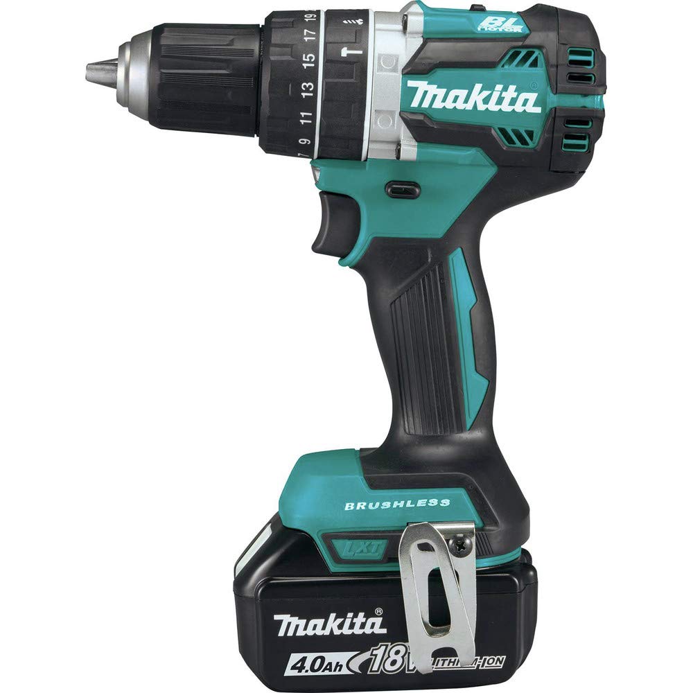Makita XT269M impact-driver in action delivering high torque.