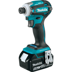 Makita XT288T 5.0Ah batteries powering longer run time