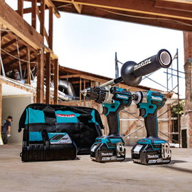 Makita XT297T XPT durability protects tool in dusty, wet job sites.