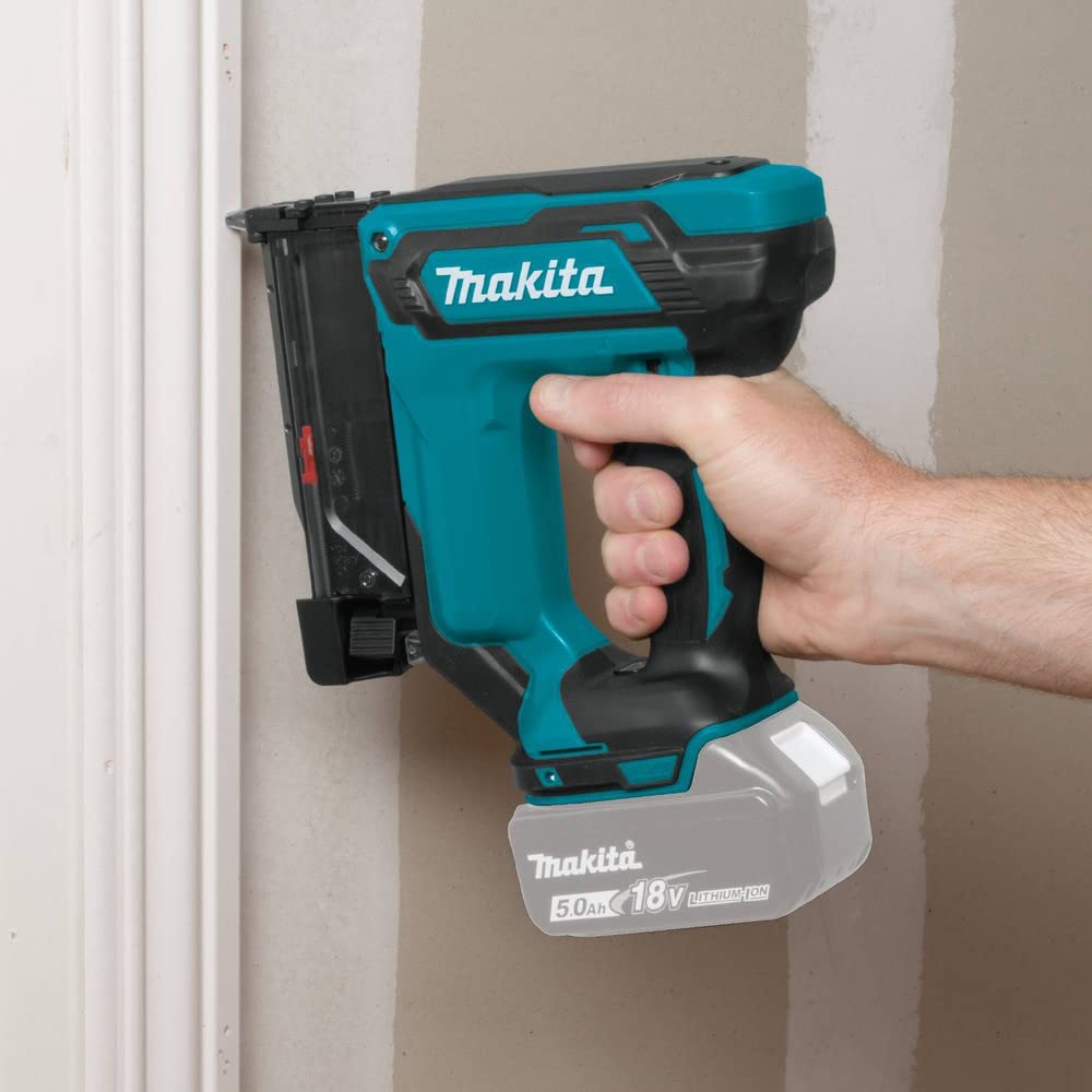 Makita XTP02Z 18V battery in action powering cordless operation.