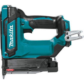 Makita XTP02Z magazine loaded shows capacity for up to 120 pins.