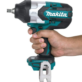 Closeup of Makita XWT08Z brushless motor delivering longer runtime