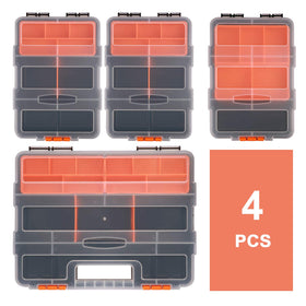 Makitoyo MP009 compartment organizers in different sizes for small parts organization.