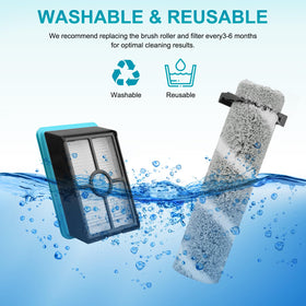 MAKKULN 4111A filter being rinsed for quick refresh.