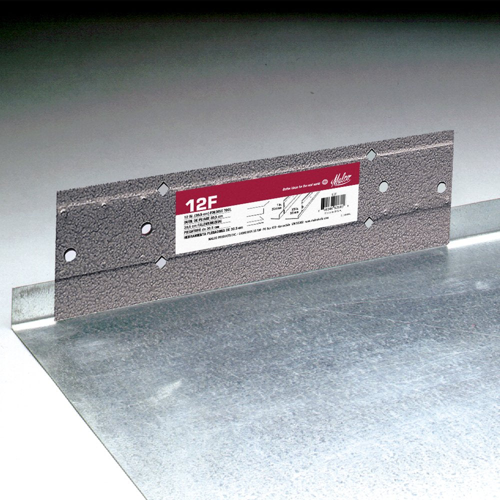 Malco 12F folding tool used for joist panning folds with precision depth