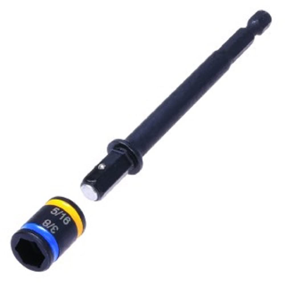 Malco C-RHEX 3/8 hex driver with flip socket for fast, secure bit swaps