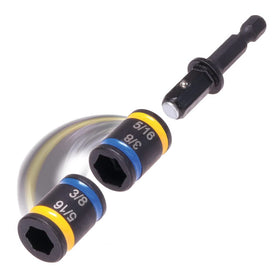 Malco C-RHEX hex drivers in use, enabling quick size changes