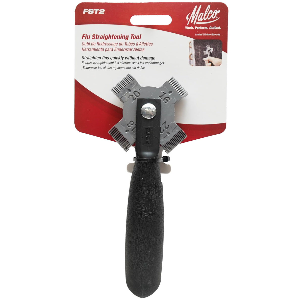 Malco FST2 nylon combs protecting soft aluminum fins during maintenance