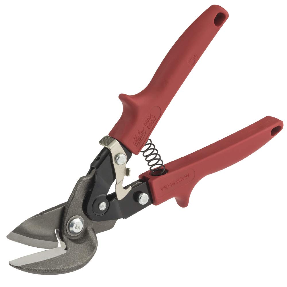 Malco M2006 left offset aviation snips with ergonomic handles for precise left cuts in sheet metal