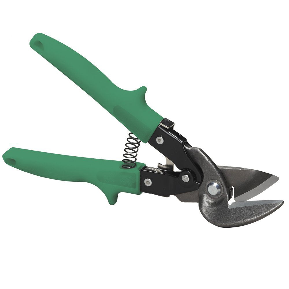 Malco M2007 Max2000 Bulldog snip with offset handles for right and straight cuts.