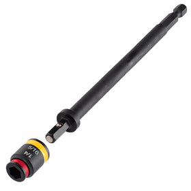 Malco MSHXLC 6-inch reversible hex socket for quick 1/4-in to 5/16-in size changes.