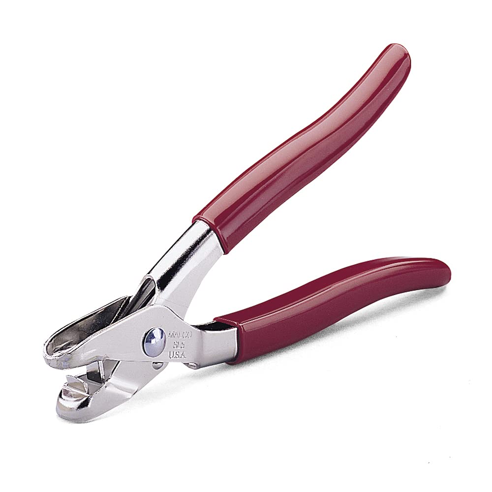 Malco SL5 9-inch snap lock punch creates vinyl tabs to secure skirting into trim