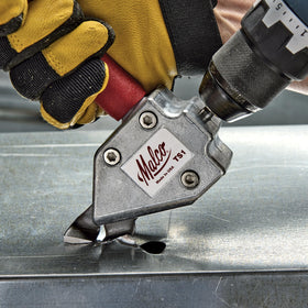 Malco TS1 cuts 20-gauge galvanized steel with precision.