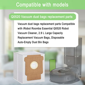 MalhSlix Q0520 2.9L capacity bags extend cleaning sessions with fewer bag changes.