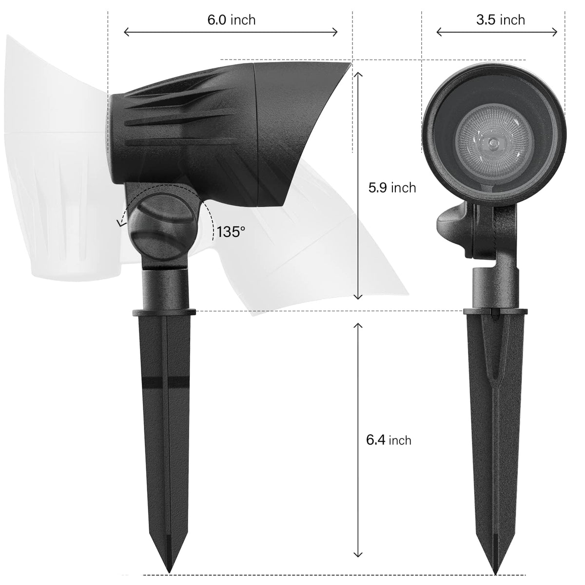 Malibu C 50W Floodlight low-voltage requirement promotes safe, energy-efficient lighting