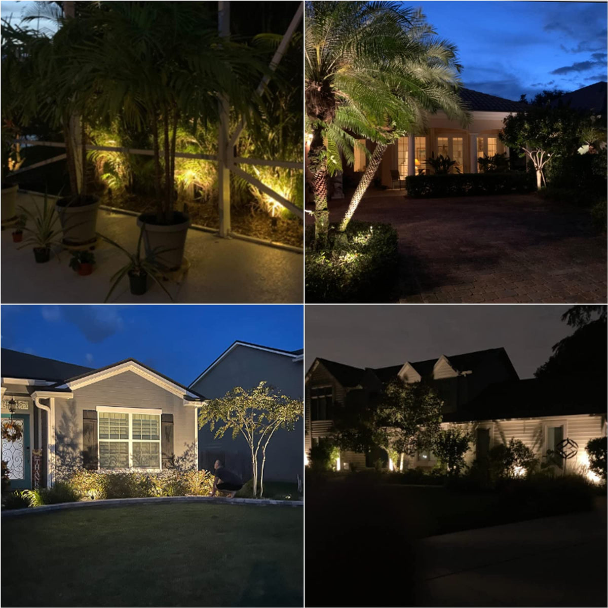 Malibu C 50W Floodlight security illumination brightens doorways for added visibility