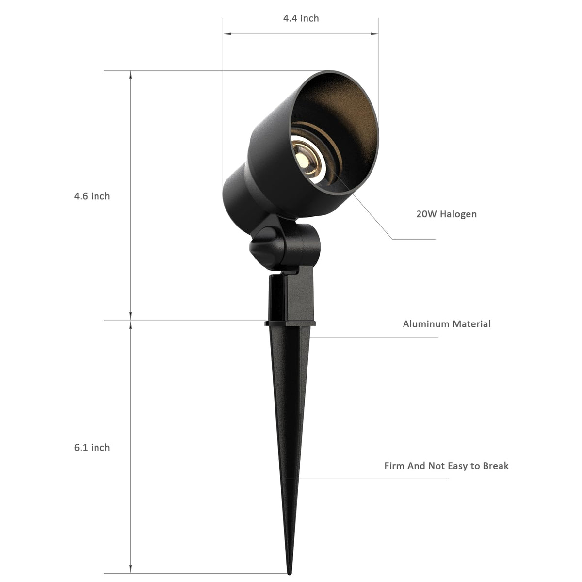 Malibu low voltage spotlight warm white 2800K creates inviting exterior glow