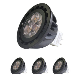 MALORY MR16 LED bulbs 4-pack front view for reliable outdoor landscape lighting.