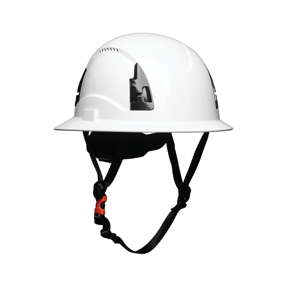 Malta Dynamics APEX helmet front view with full brim protects from sun and debris.