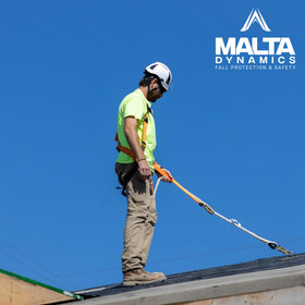 Malta Dynamics OSHA/ANSI compliance labels verify standards on components.