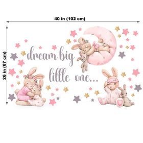 Mamarons pink bunny nursery decor enhances cozy kid spaces.