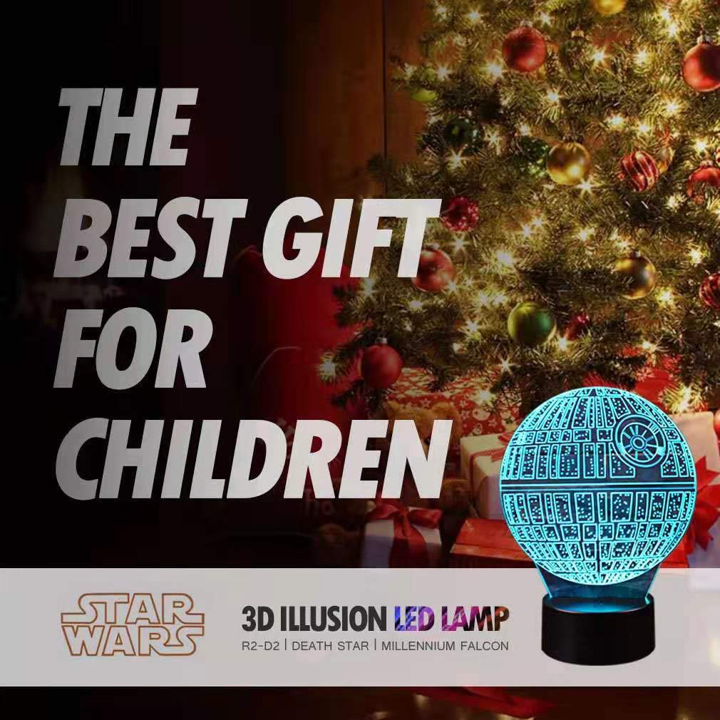 Manco 3D Night Light ABS base keeps the lamp stable on any surface