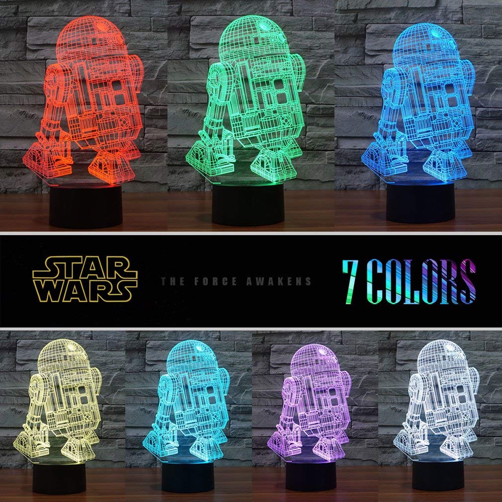 Manco 3D Night Light Millennium Falcon plate creates a futuristic room glow