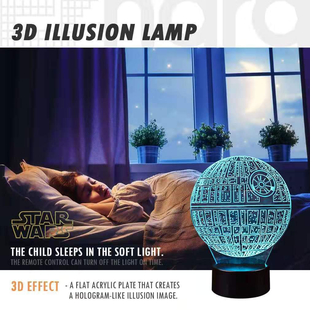 Manco 3D Night Light USB power provides easy setup anywhere