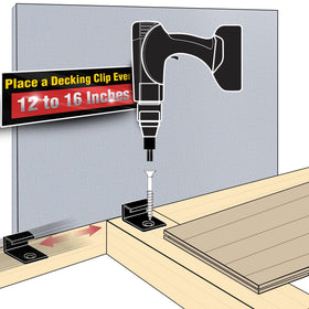 Center-edge joist alignment with ManCoda clips ensures precise fit.