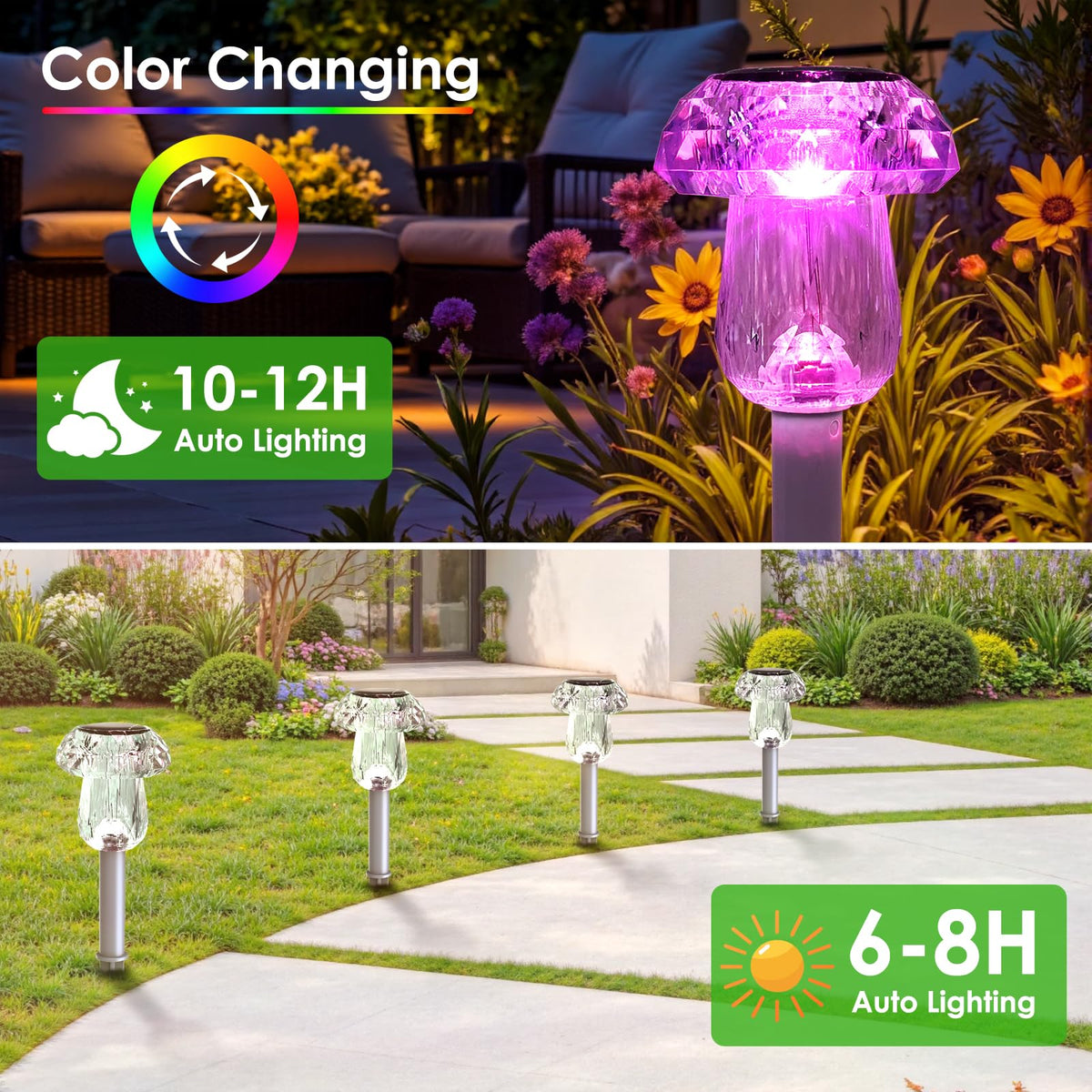 Mancra shatterproof acrylic shade preserves light clarity during weather.