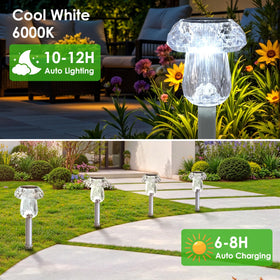 Mancra high-efficiency solar panel powering dusk-to-dawn illumination.