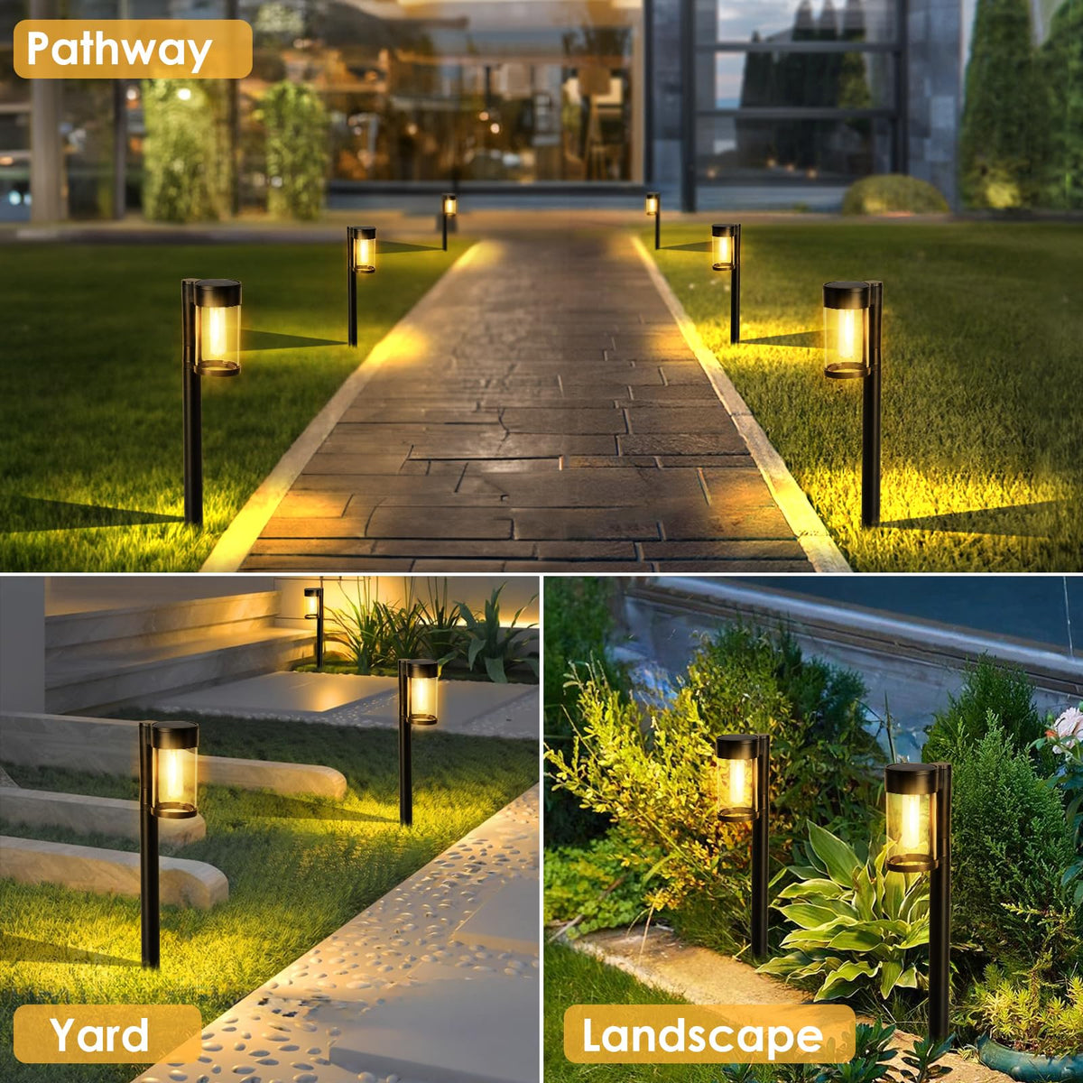 Mancra garden pathway lighting adds ambient illumination to yards and borders.