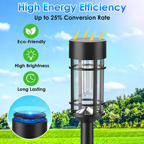Mancra dusk-to-dawn sensor automatically powers the pathway light at dusk.
