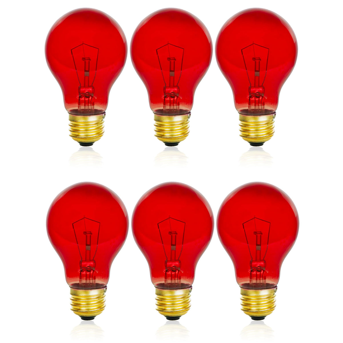 Mandala Crafts clear red bulb for controlled-use color output