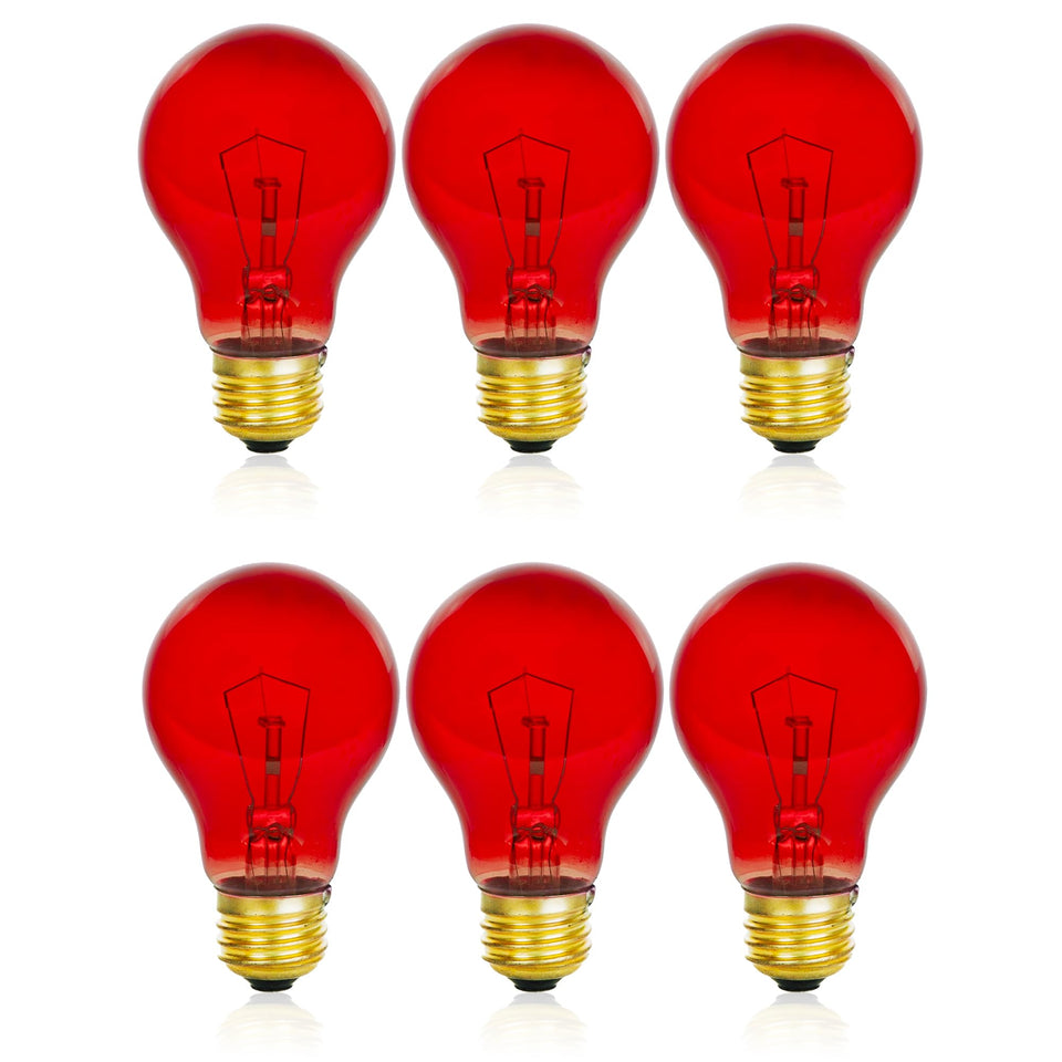 Mandala Crafts clear red bulb for controlled-use color output