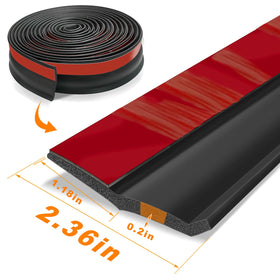 Manguo Q threshold seal installation along the bottom for easy weather sealing.