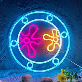 Manimo Ocean World Porthole neon sign wall display ambient room glow