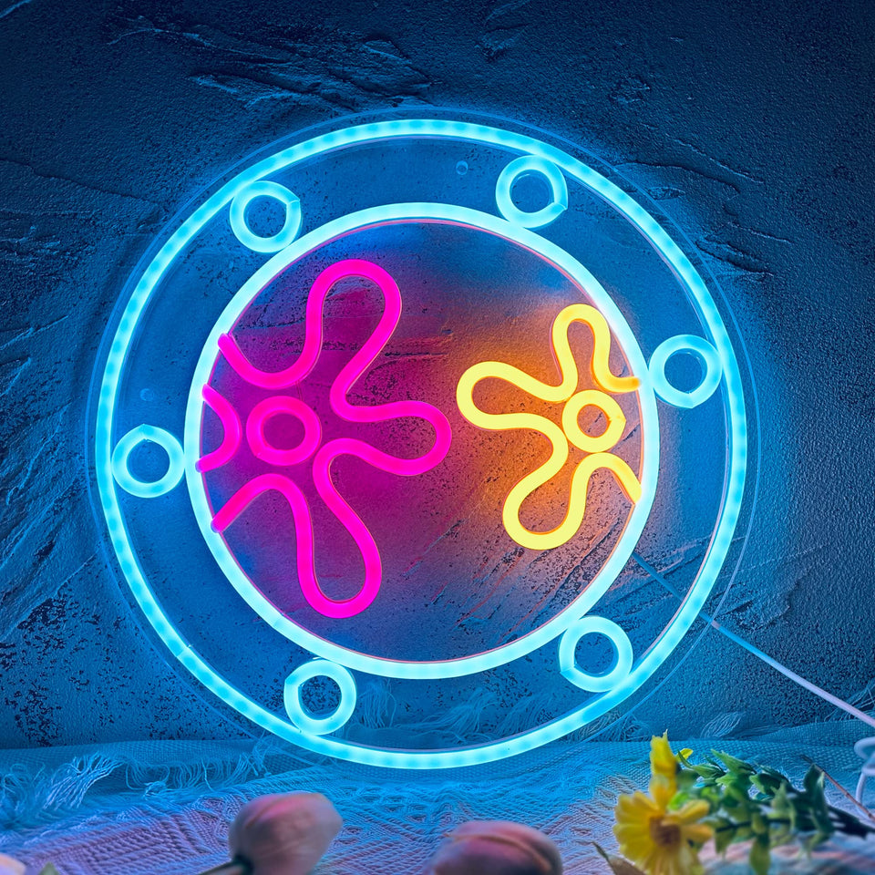 Manimo Ocean World Porthole neon sign wall display ambient room glow