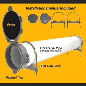 Manram conduit carrier U-bolts enable sturdy vehicle mounting and security.