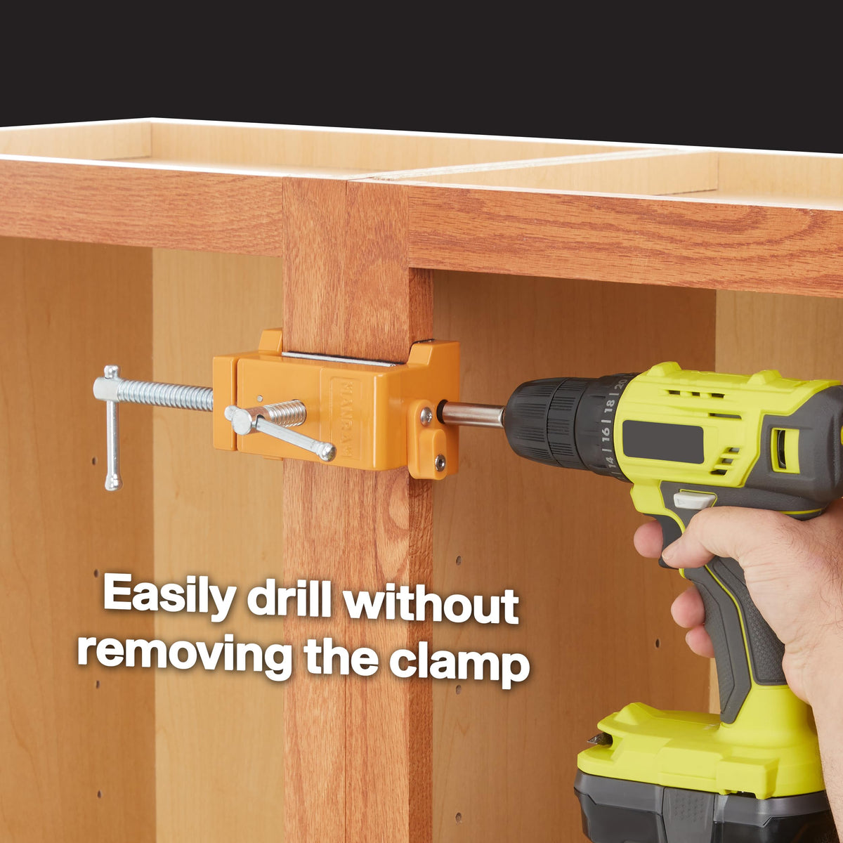 Manram EVA pad protection preserves finishes while clamping cabinets and doors.