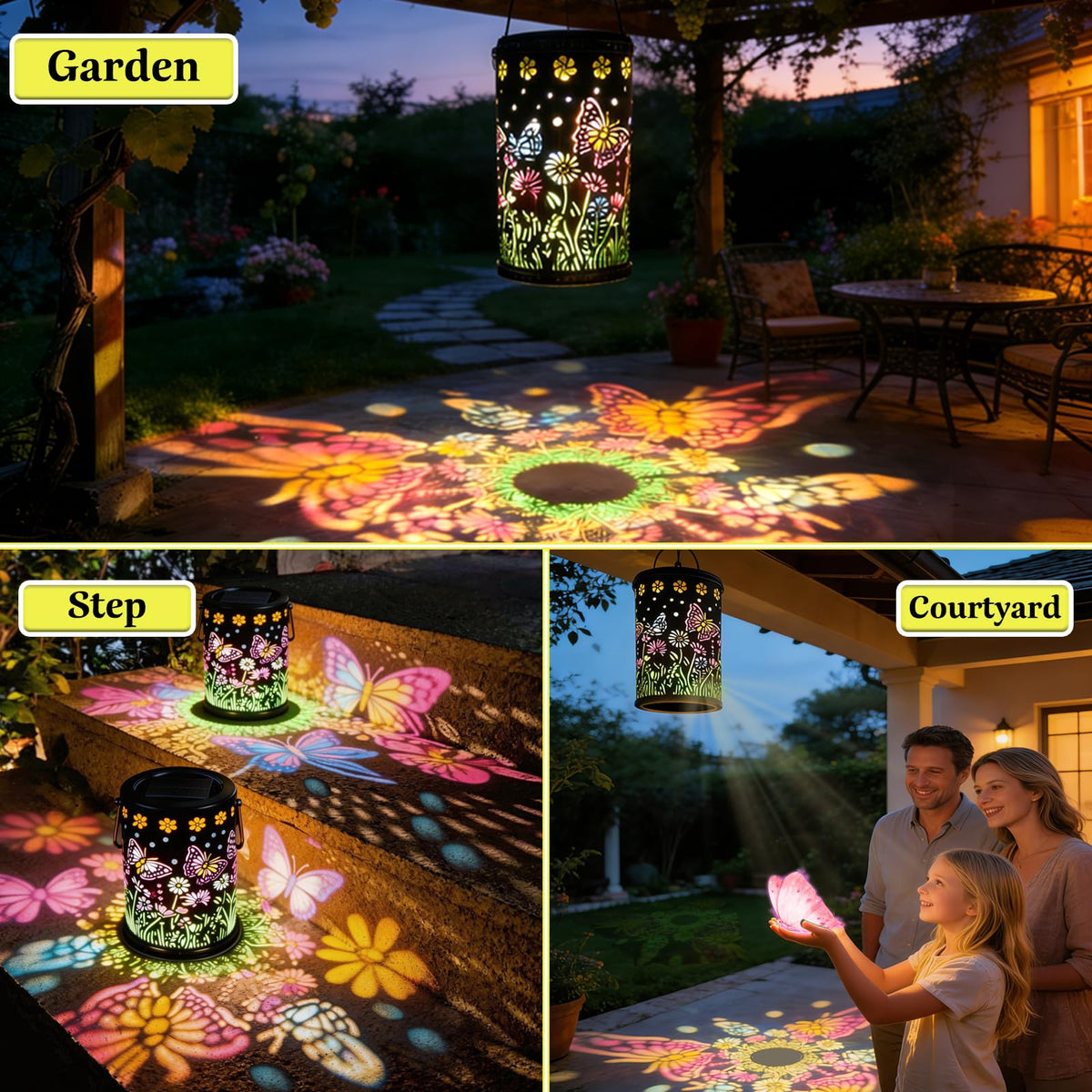 Mantunt garden lights withstand rain and snow for year-round decor.