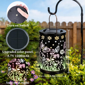Mantunt solar lanterns charge by day for automatic dusk lighting.