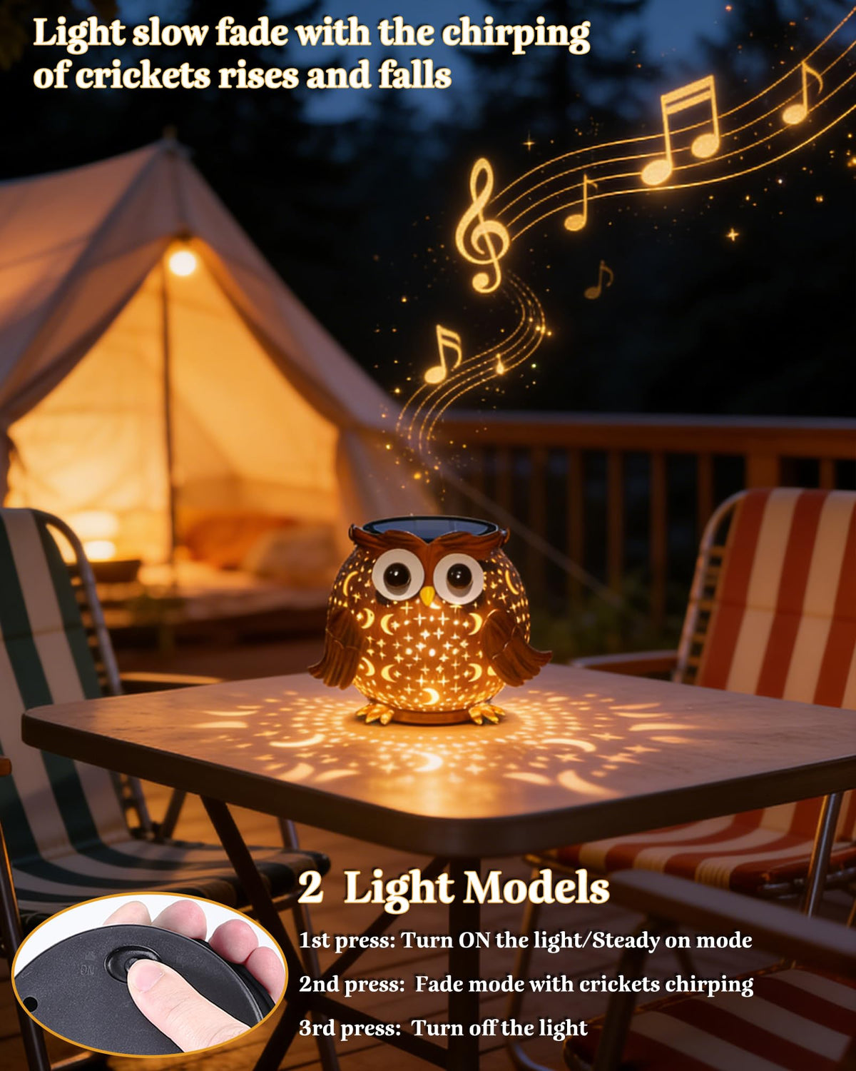 Mantunt solar owl lantern with durable metal veneer for outdoor decor.