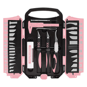 MANUFORE 34pcs knife set with blades and handles for precise crafting