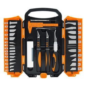 MANUFORE 34pcs knife set handles and blades for versatile hobby tasks