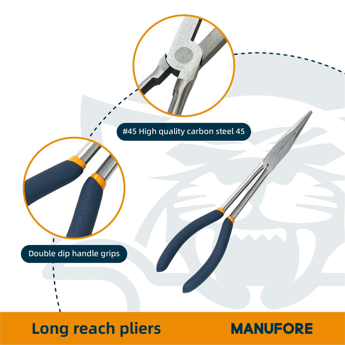 MANUFORE 3-piece set shown in toolbox for versatile home repairs.