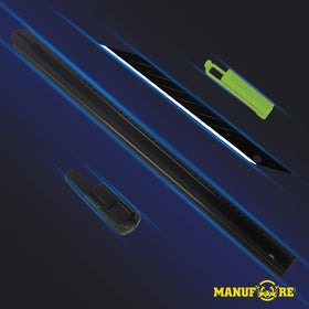 MANUFORE black blade 9mm design for clean, accurate trimming.