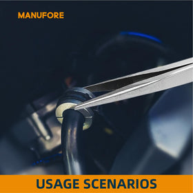 MANUFORE high-carbon steel construction delivers durability and wear resistance.