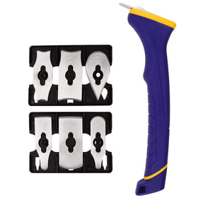 MANUFORE soft grip contour scraper handle for curved surface control.